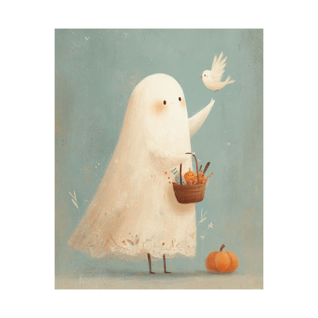 Halloween Matte Poster - Ghost Treats