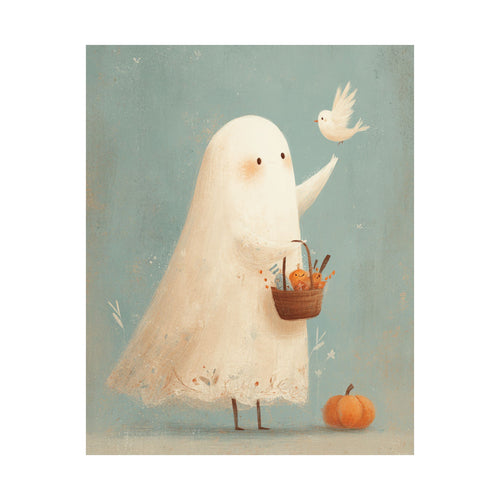Halloween Matte Poster - Ghost Treats